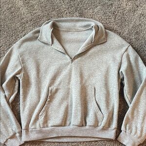 SHEIN Gray Zip Up Women's Sweater